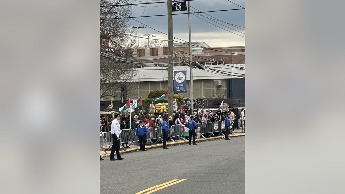 Anti-Israel protest at NYC high school