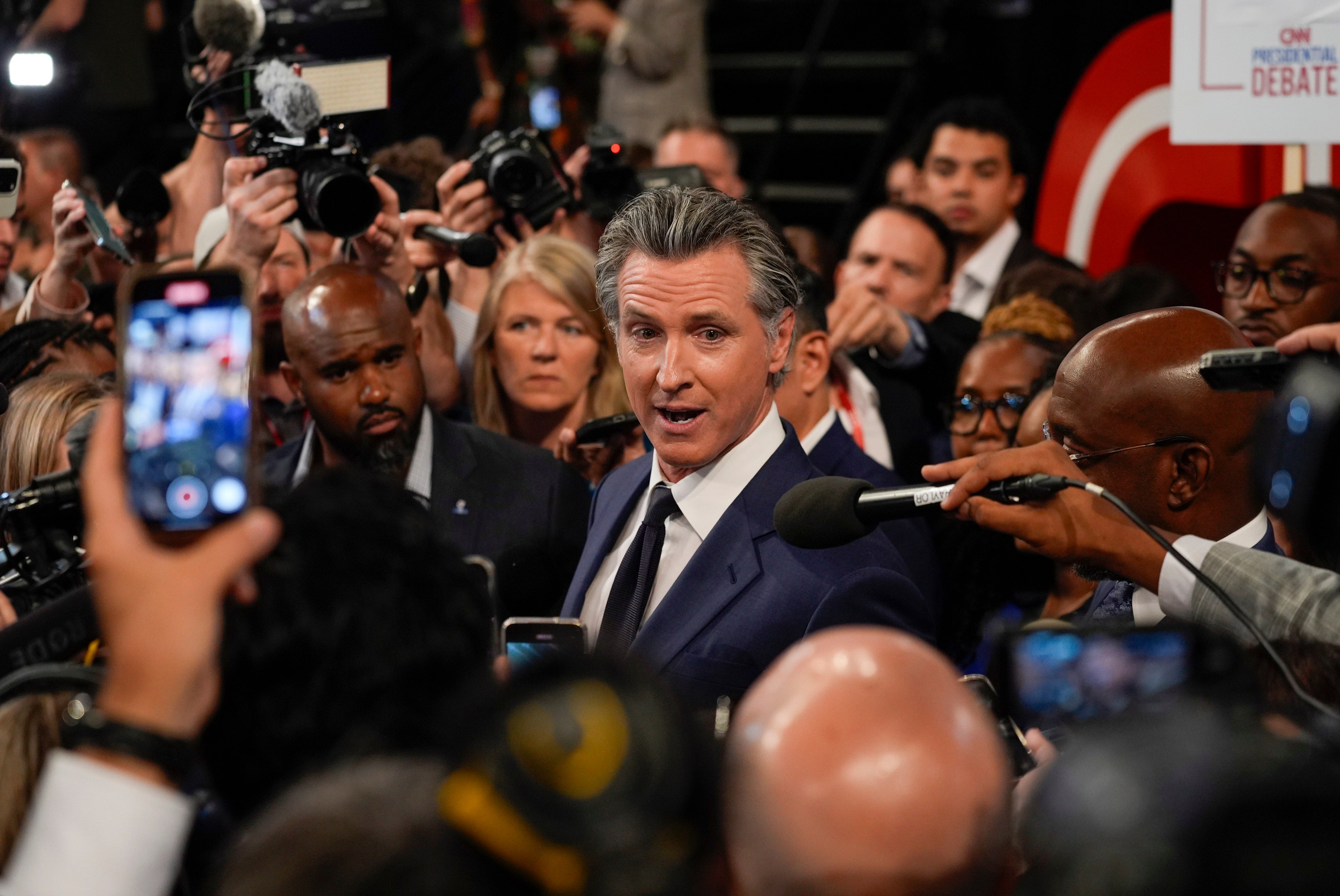 Gavin Newsom has pledged to finish his second term as governor of California