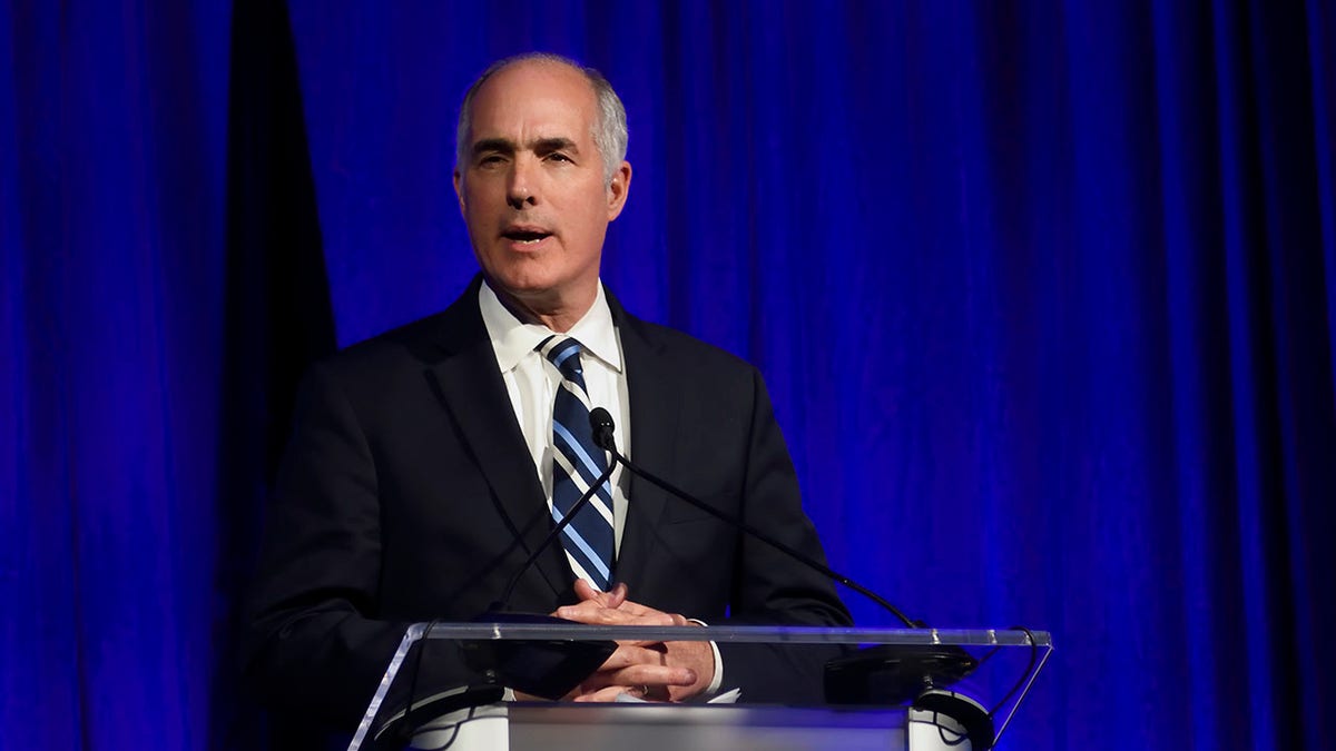 Sen. Bob Casey speaks during an event