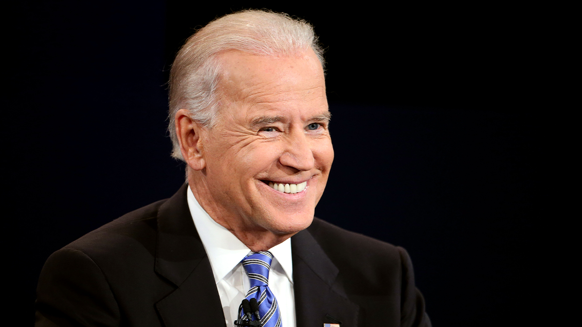 Joe Biden smiles during 2012 VP debate