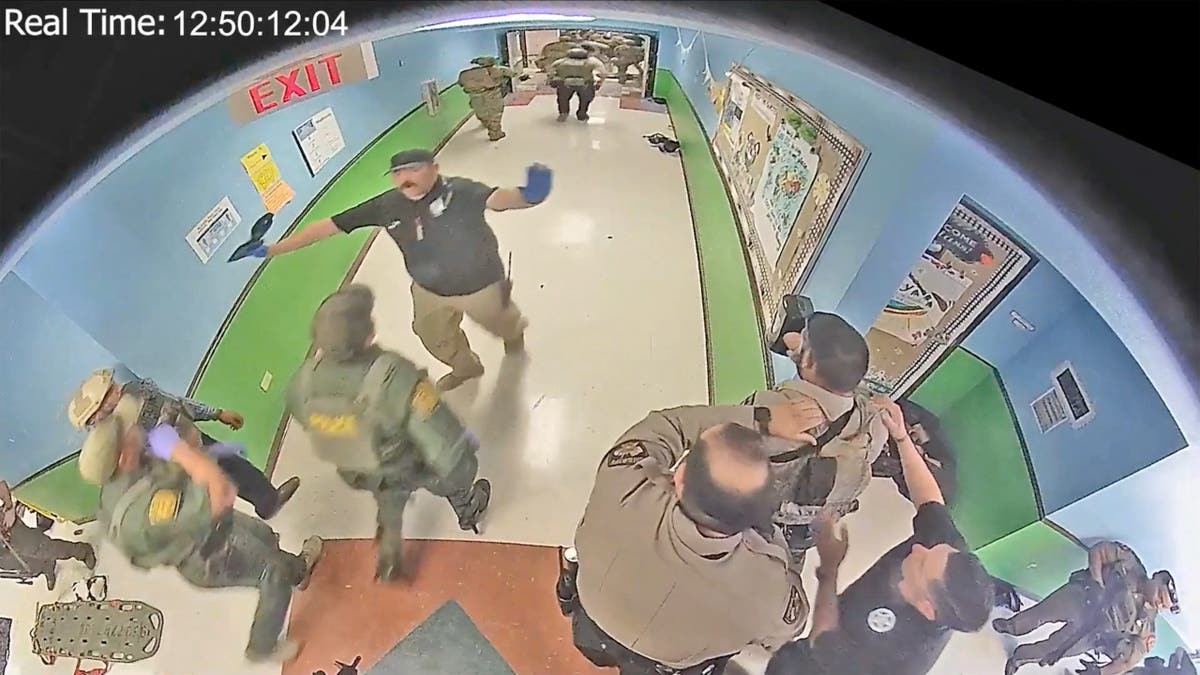 Robb Elementary school surveillance video during deadly attack in Uvalde