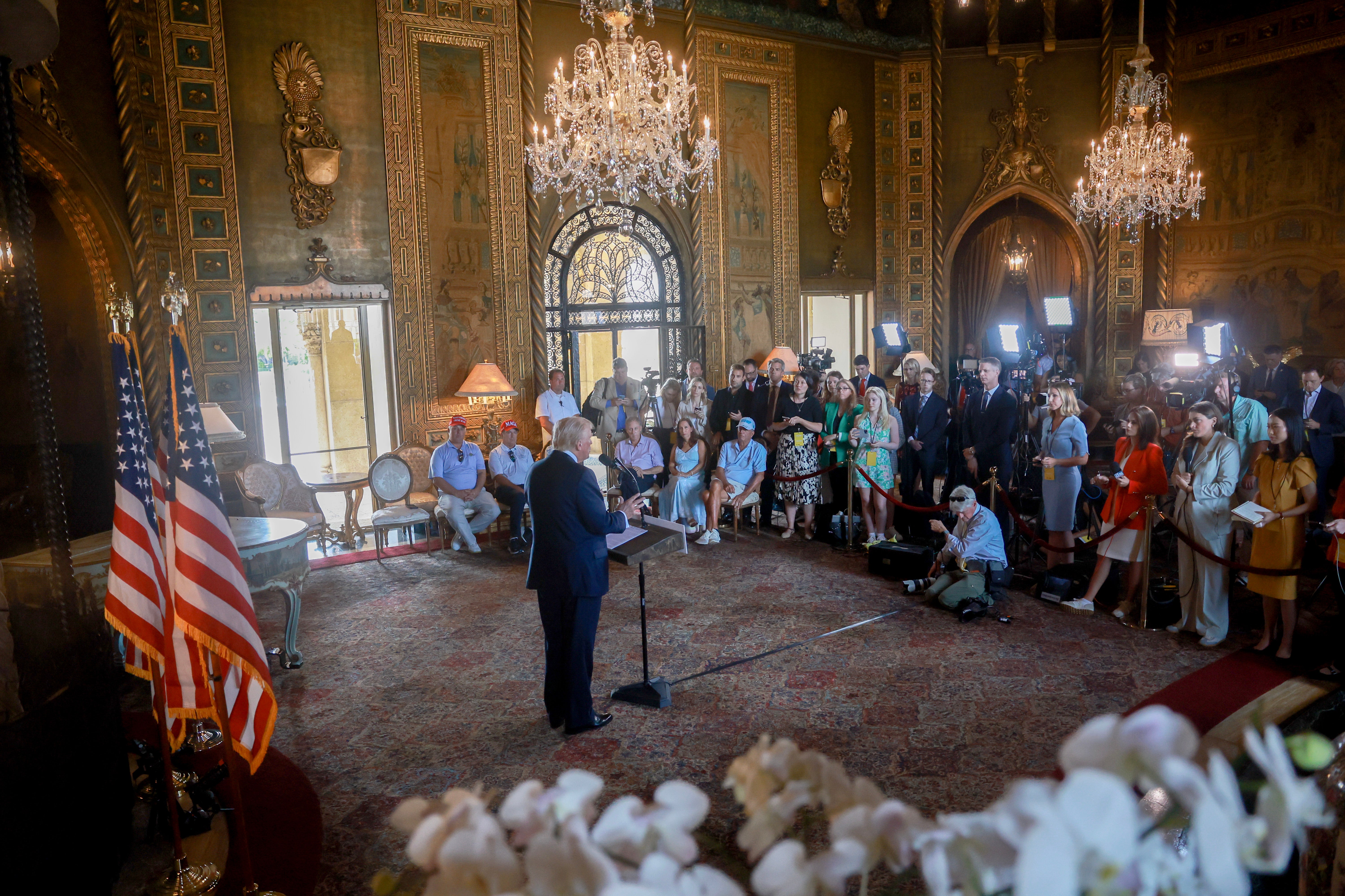 Donald Trump held a press conference one week ago at Mar-a-Lago, in the hopes of regaining the national spotlight and providing a positive boost of momentum for his campaign. It didn’t work.