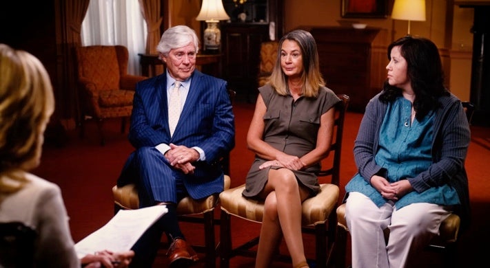 Juror 785 (center) and Juror Z (right) speak out