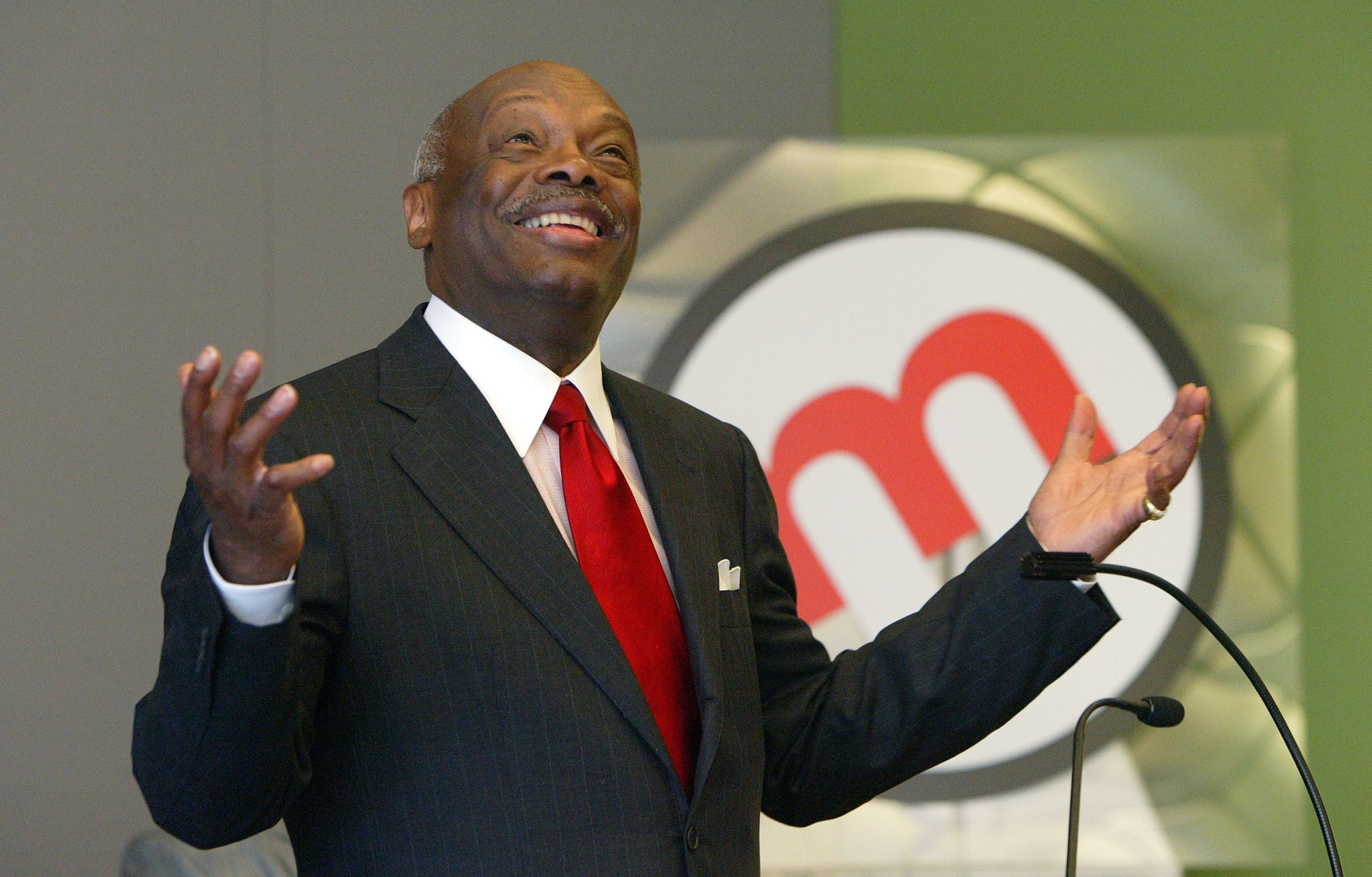 San Francisco Mayor Willie Brown (seen in 2003) has said he might sue Donald Trump over the story