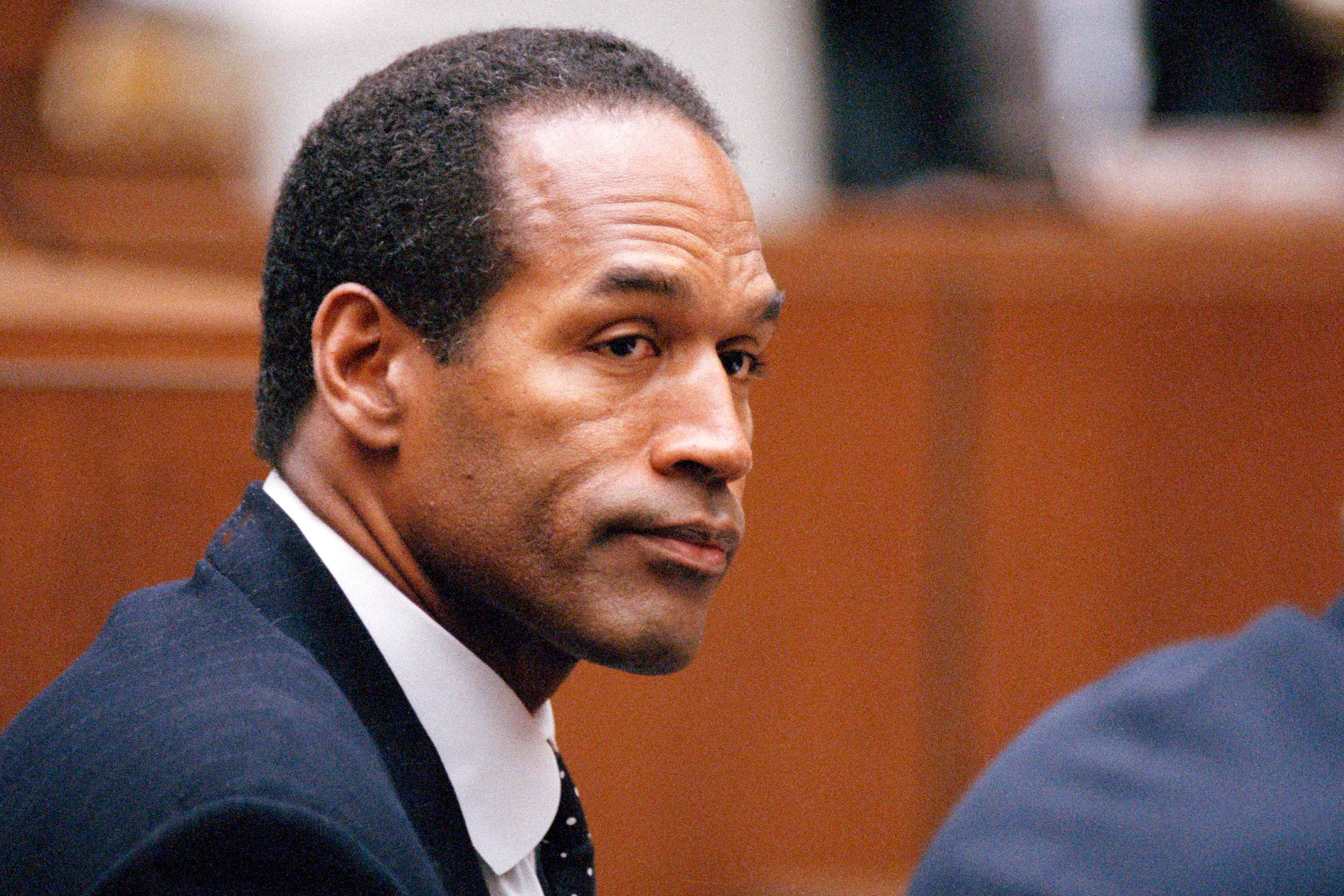 O.J. Simpson in a Los Angeles court on July 22, 1994. The notorious football player died in April following a battle with cancer. Simpson’s cremated res were pressed into jewelry for his four children, according to his longtime lawyer