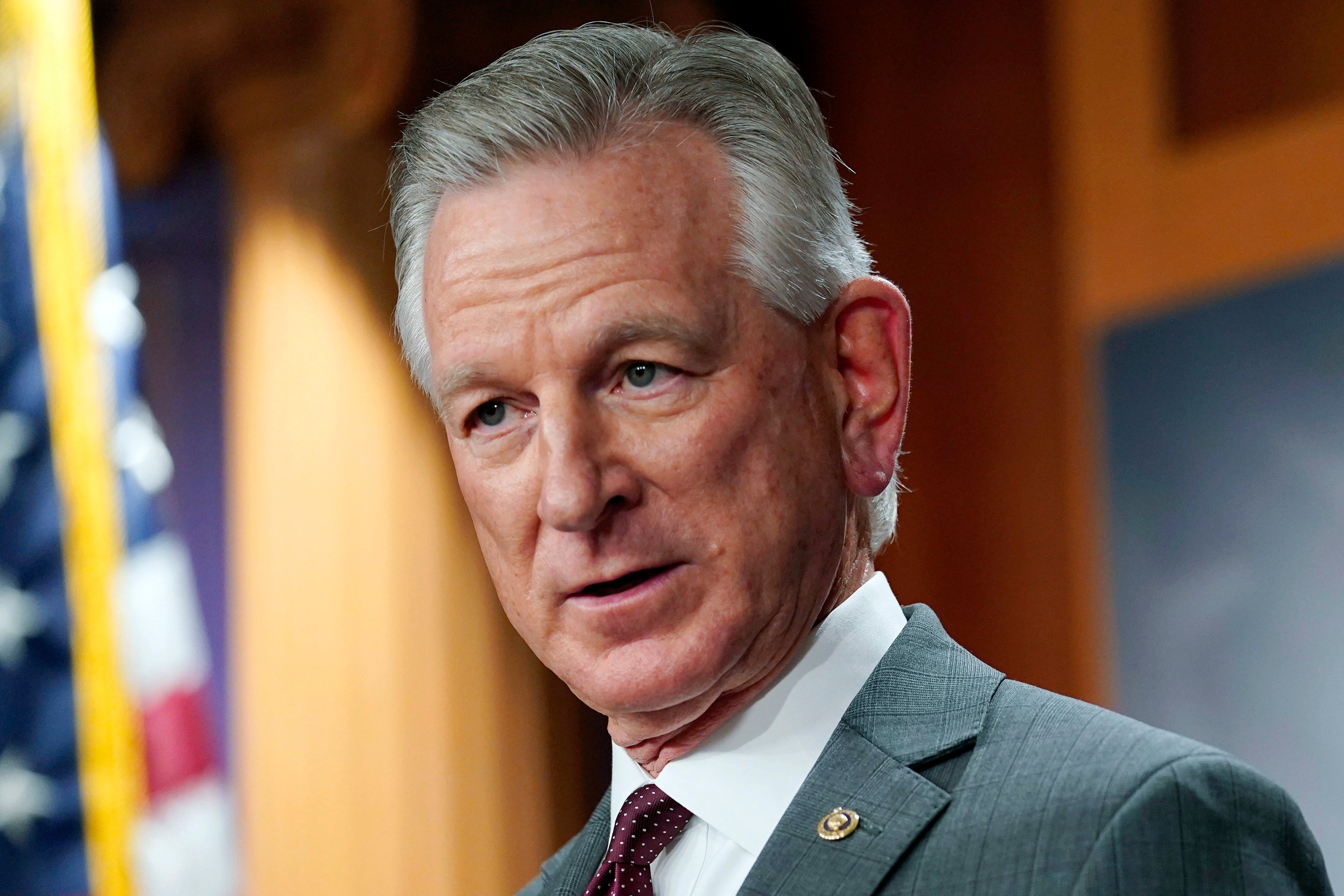 Republican Senator Tommy Tuberville of Alabama is freezing the nomination of a key military official to press for answers over Defense Secretary Lloyd Austin’s hospitalization earlier this year.