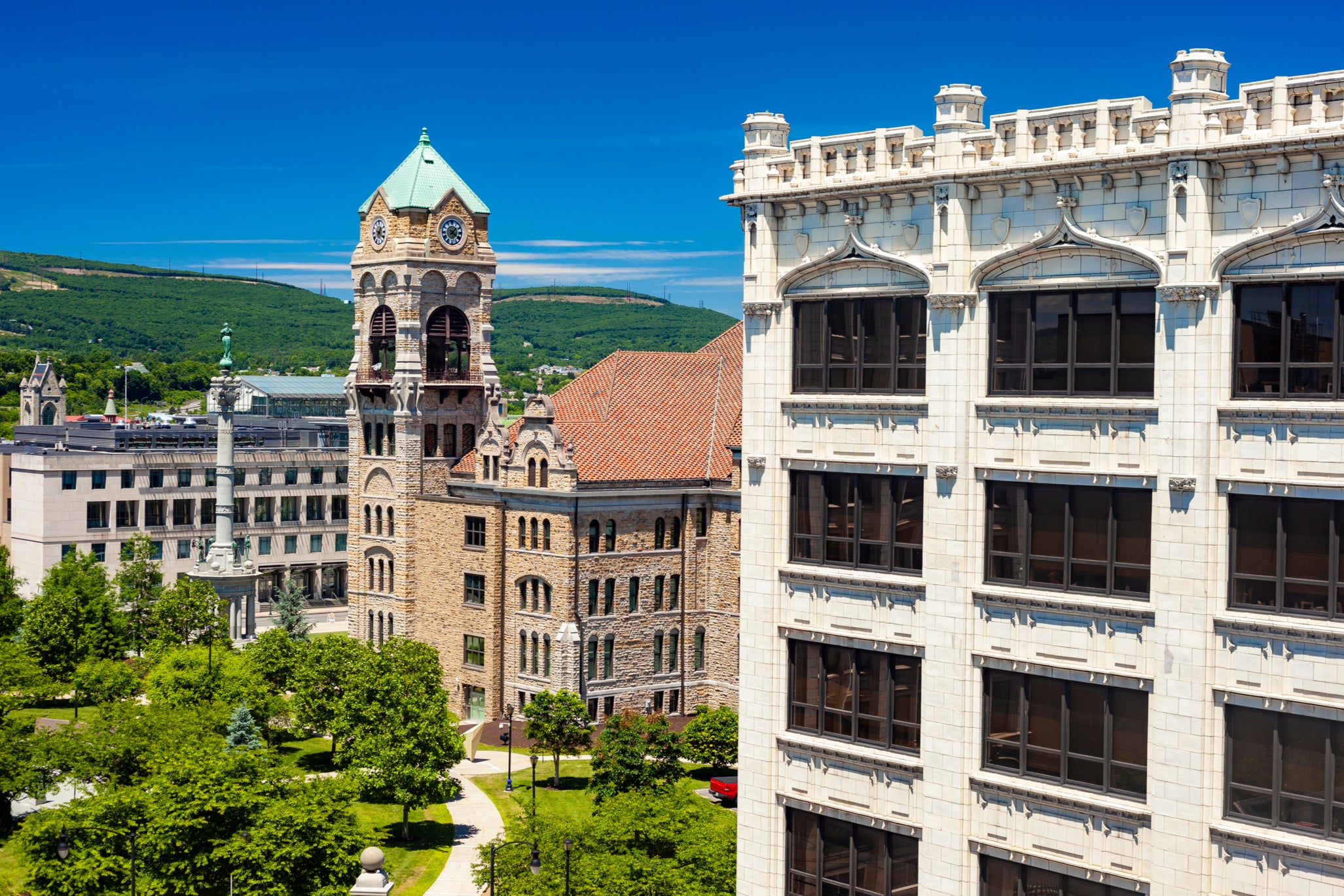 The Lackawanna County Courthouse was built in 1884.