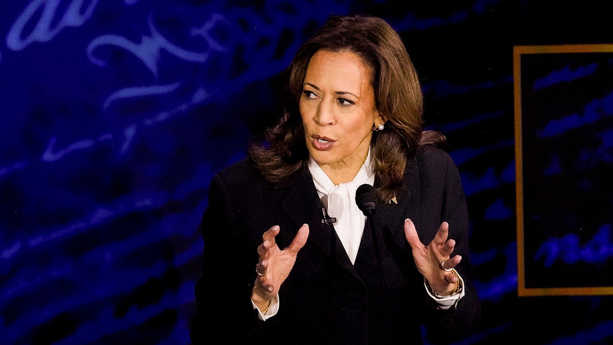 Harris closeup shot from ABC debate 