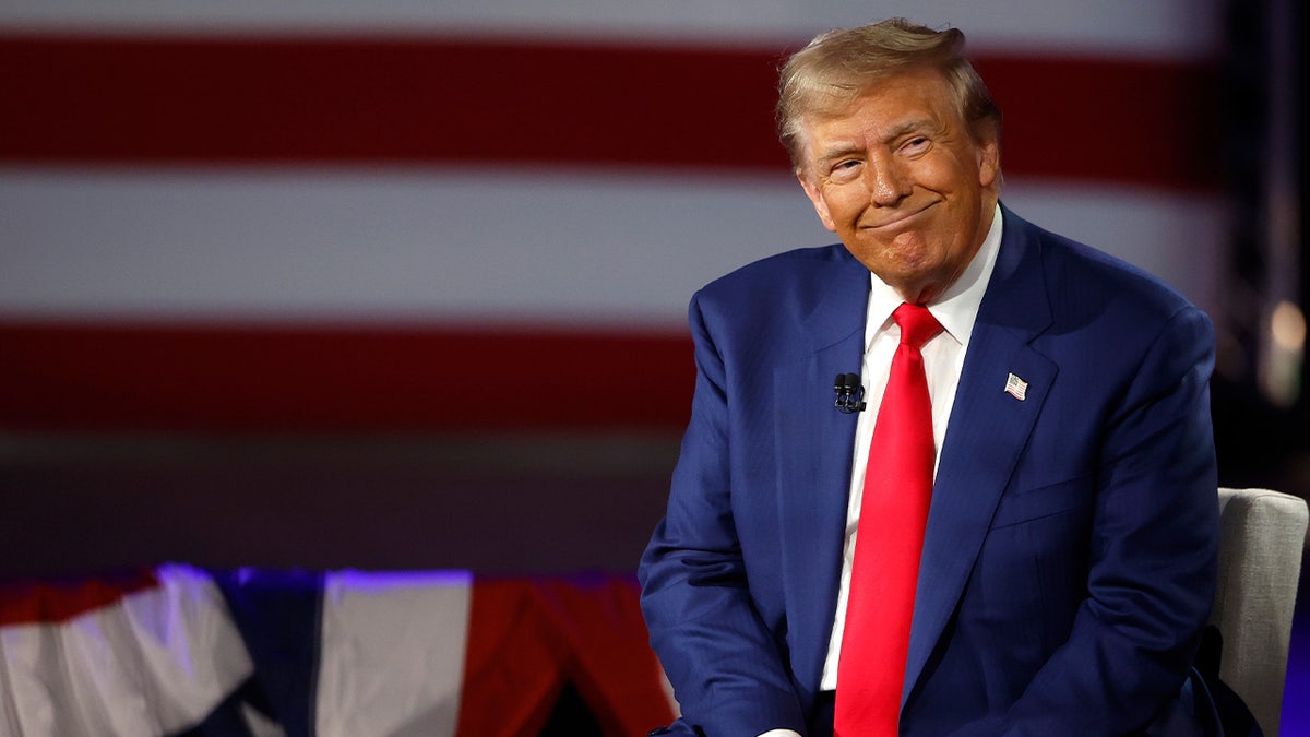 Donald Trump closeup shot from town hall