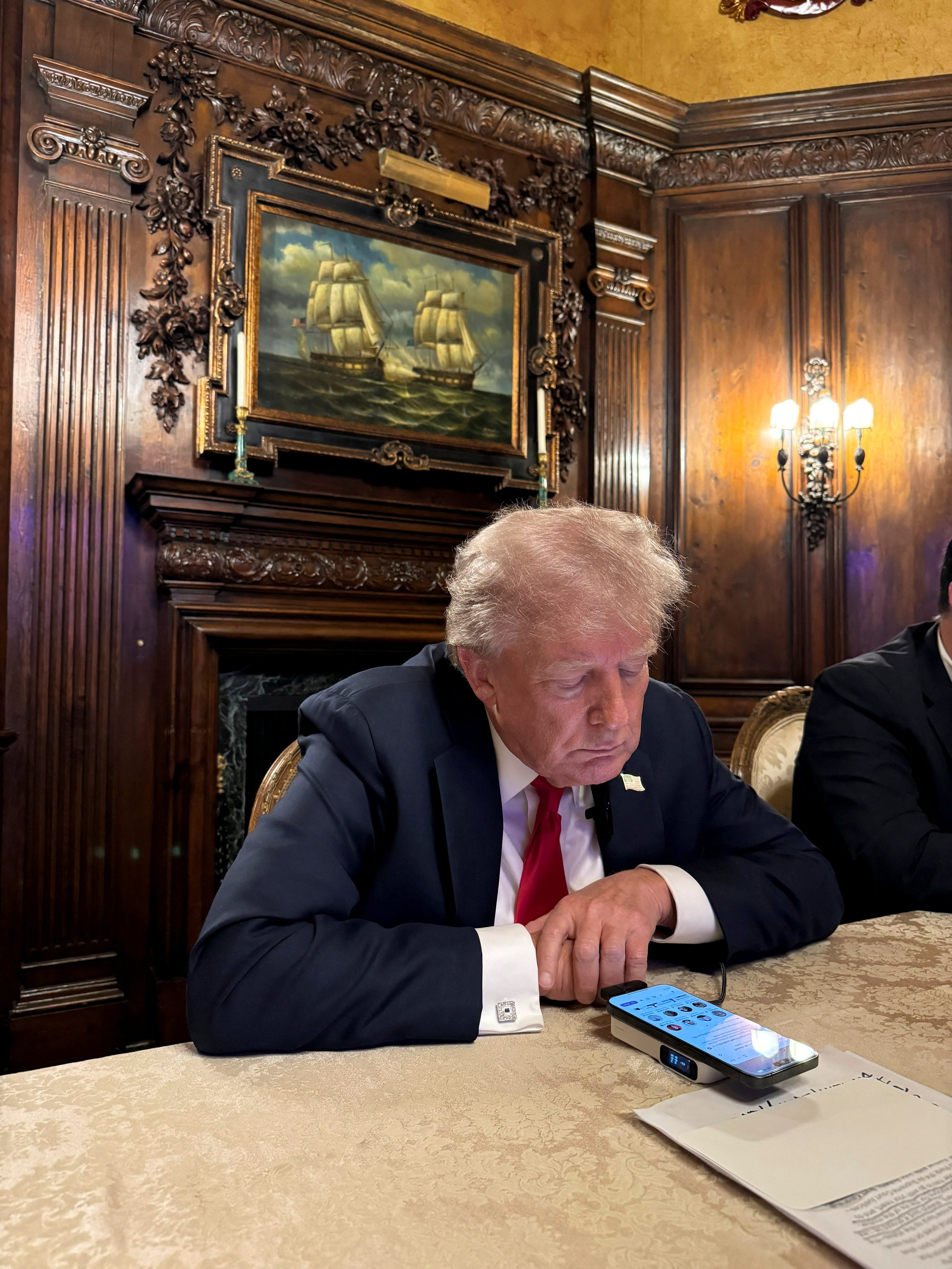 Donald Trump participated in a conversation with Elon Musk on X from Mar-a-Lago on August 12.