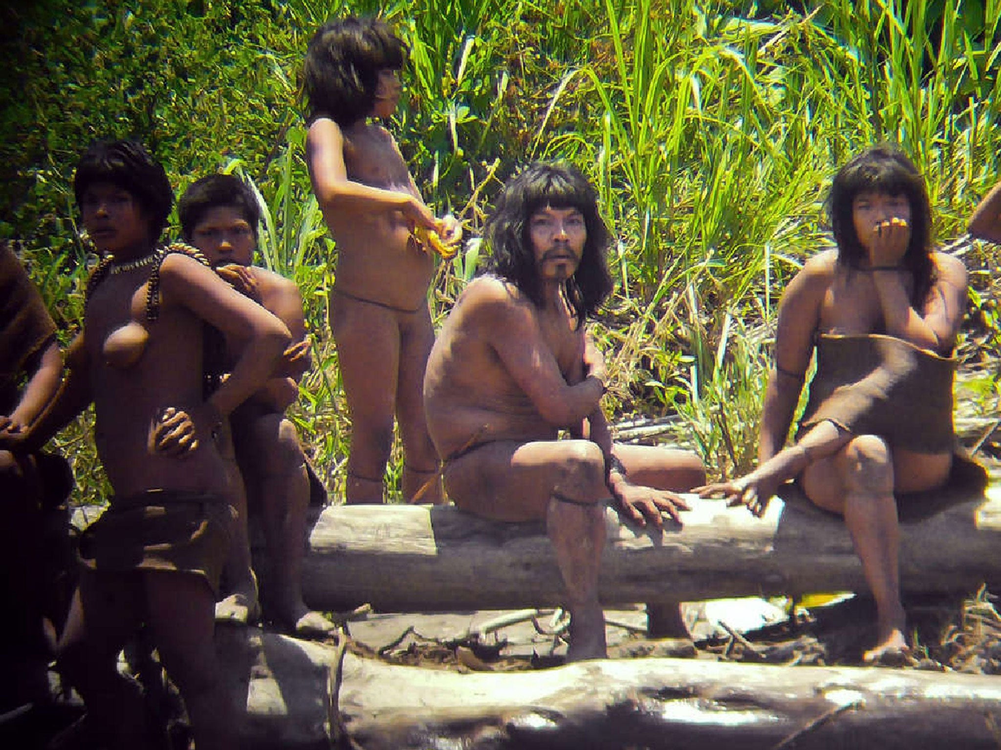 Members of the Mashco Piro tribe