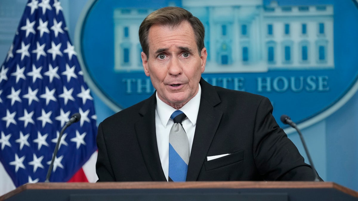 John Kirby in White House closeup shot