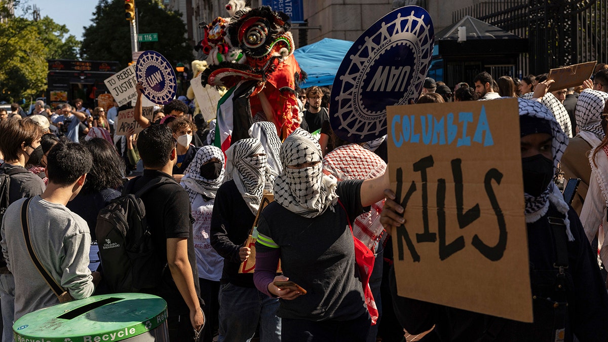 Anti-Israel protesters in NYC