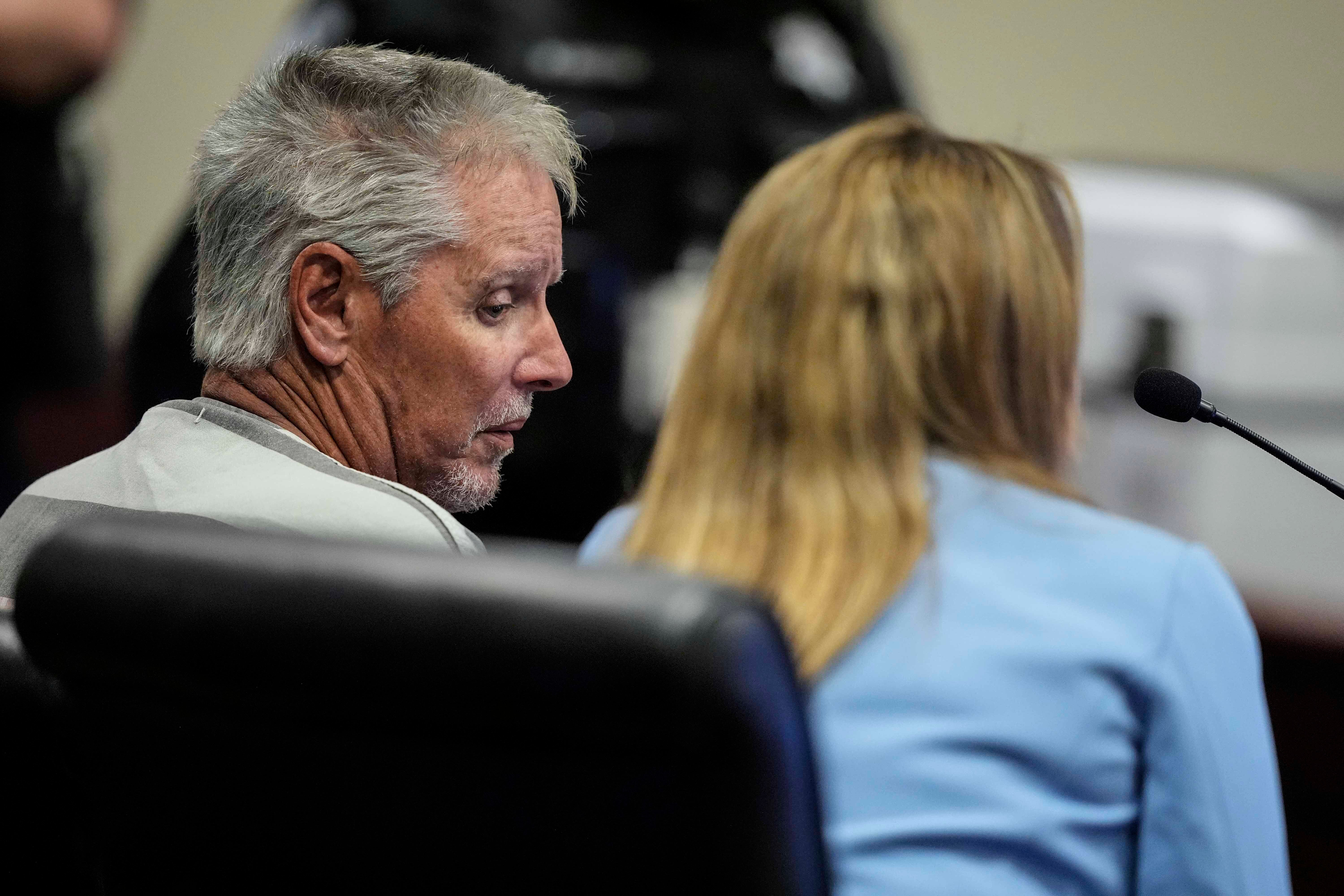 Colin Gray sits in the Barrow County courthouse for his first appearance