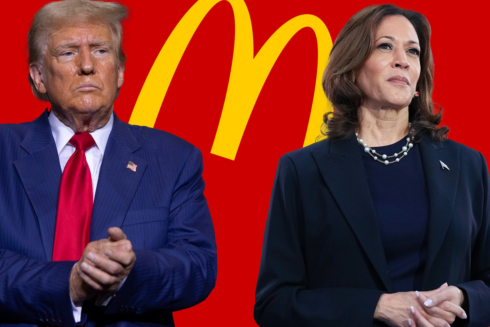 Trump previously spoke out in Arizona claiming that Harris’ lied about working at McDonalds