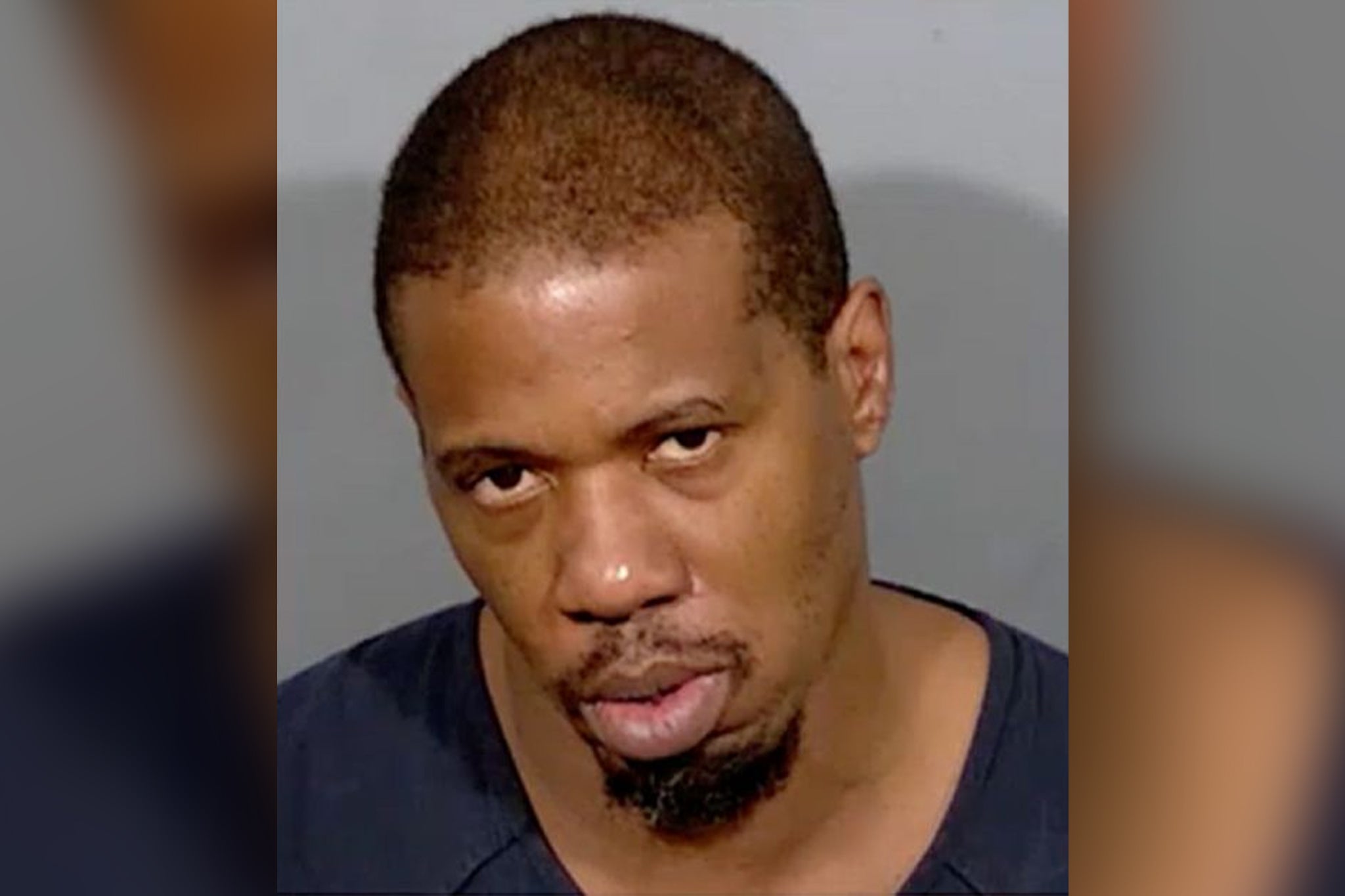 Myron Bullie (pictured) is accused of leaving a customer with life-threatening injuries after attacking him with a baseball bat