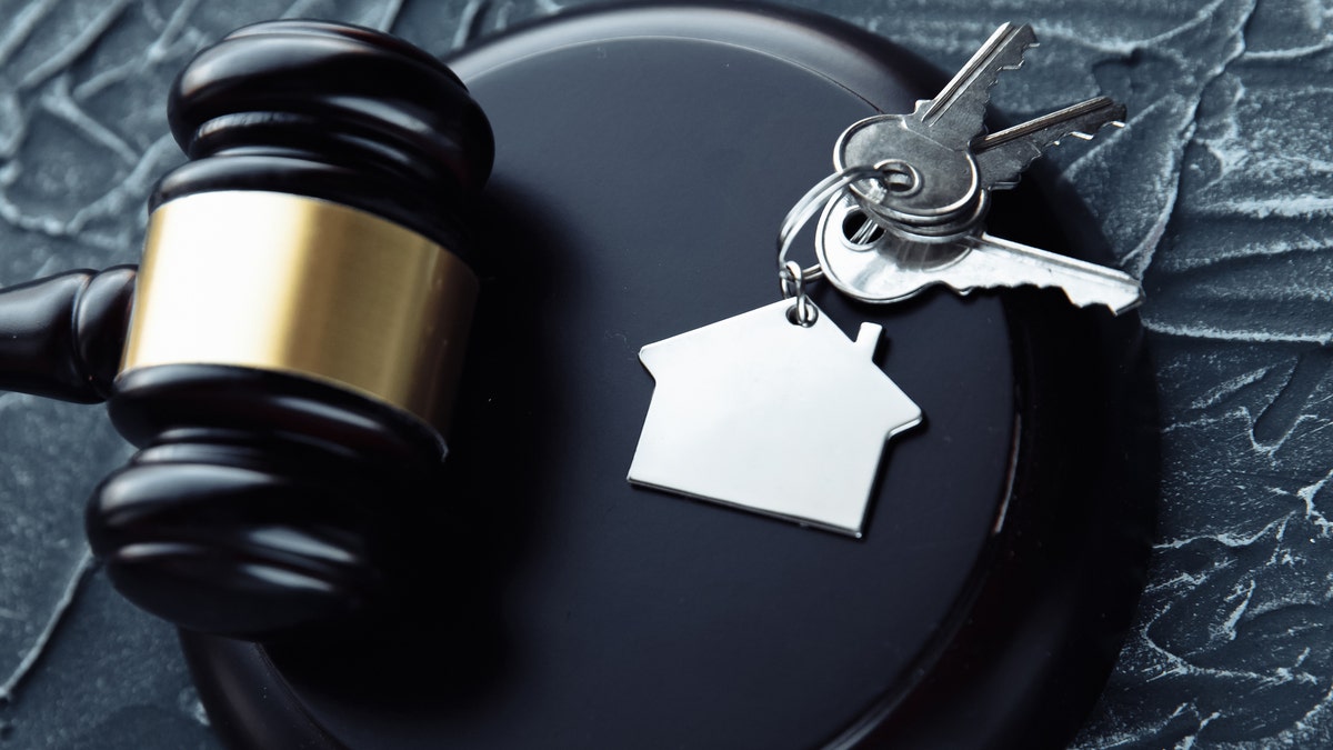 House keys and a gavel 