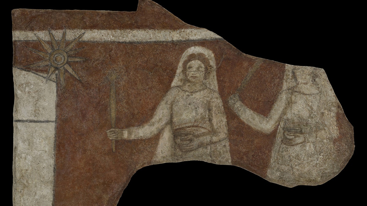 Fragment of painting found at Dura-Europos Church