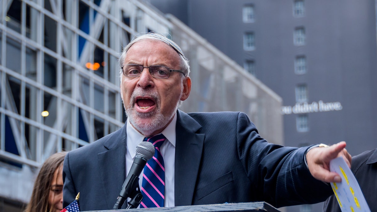 Dov Hikind speaking at an event