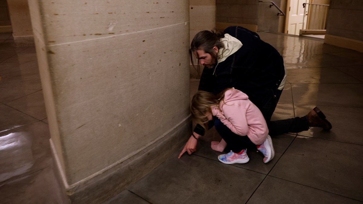 Pawprints in Capitol Building