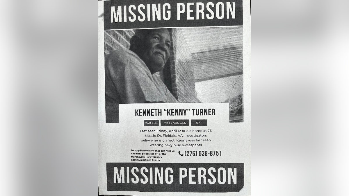 A missing persons poster for Kenneth Turner