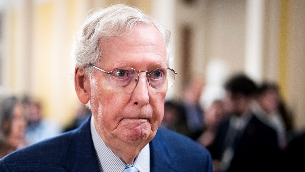 Sen. Mitch McConnell closeup shot 