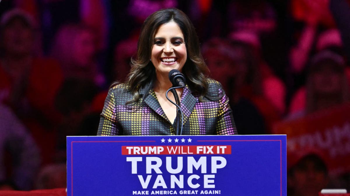 Elise Stefanik speaks at MSG Trump rally