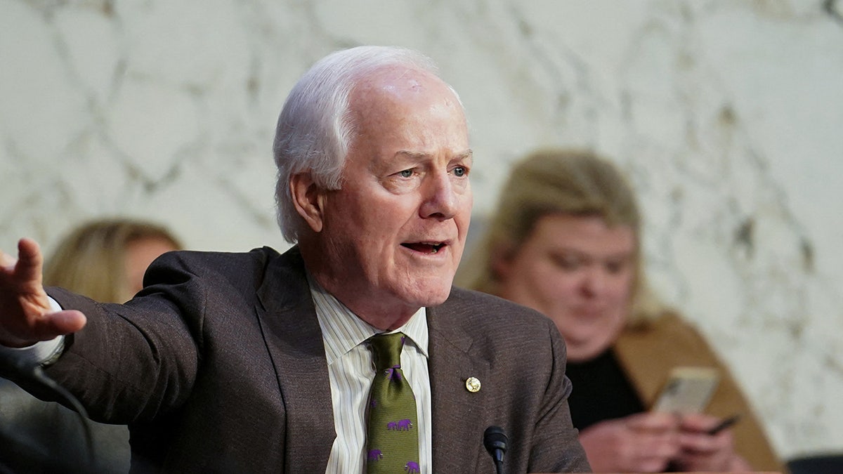 John Cornyn pointing