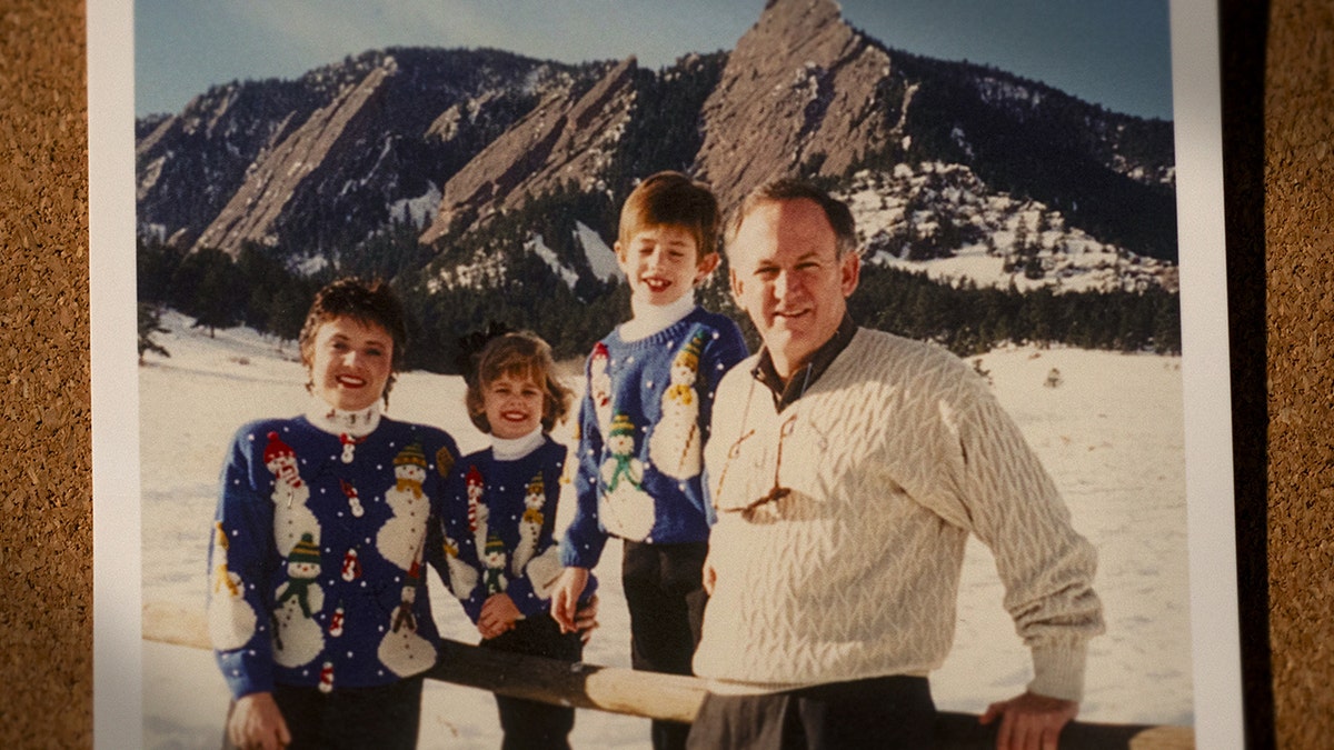 The Ramsey family on a skiing trip.