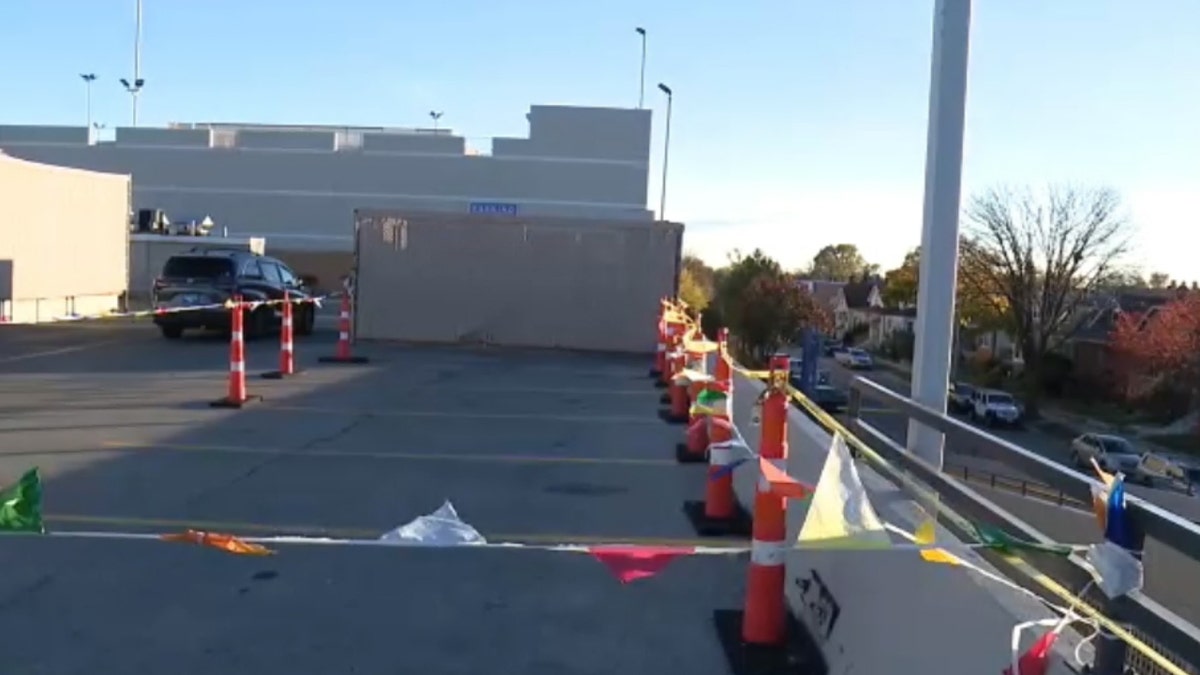 Top of mall parking deck