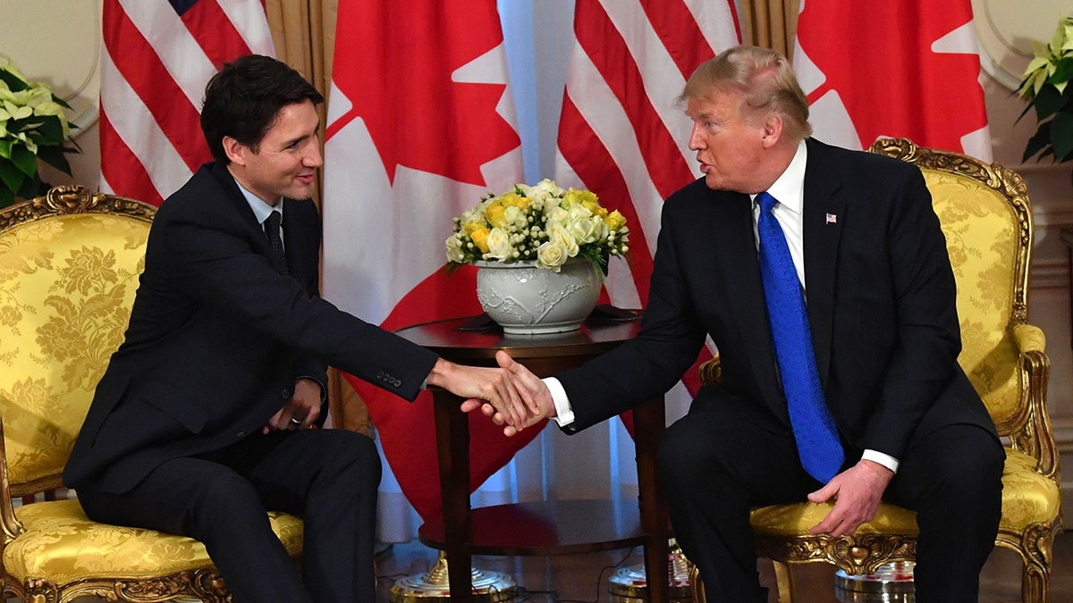 Trump and Trudeau meeting