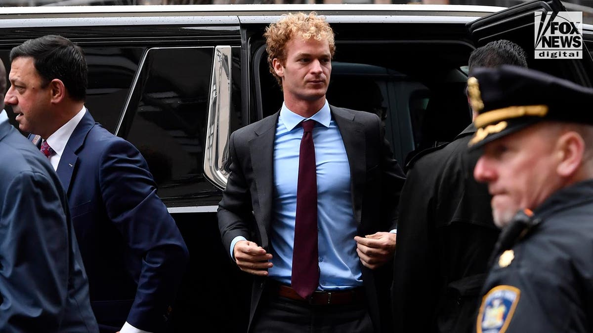 Daniel Penny arrives for his trial in the NYC subway chokehold death of Jordan Neely