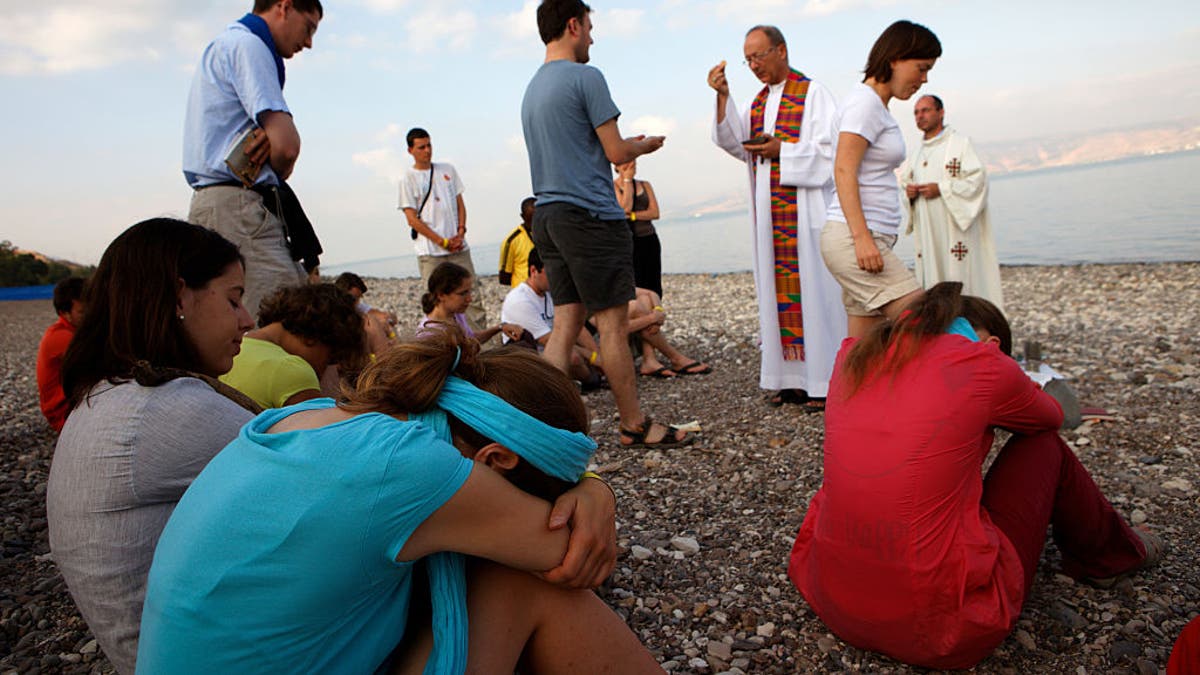 Mass along the Sea of Galilee