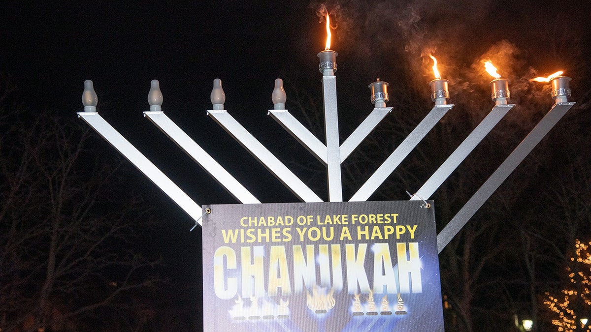 Menorah on display in Illinois