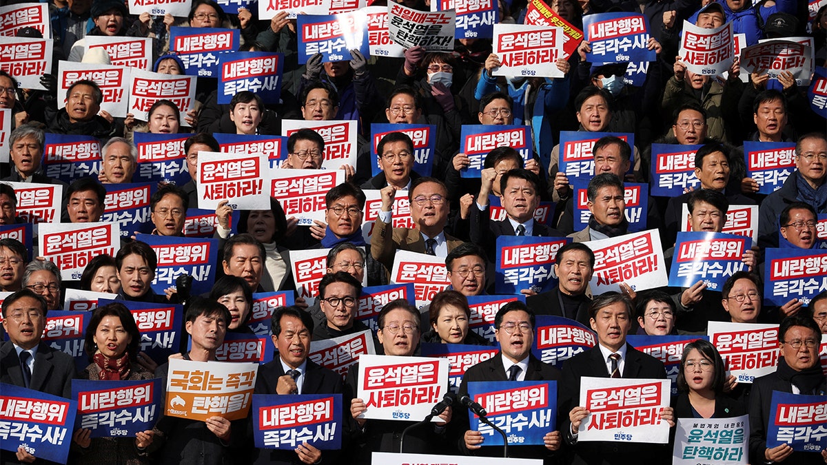 South Korean opposition rally