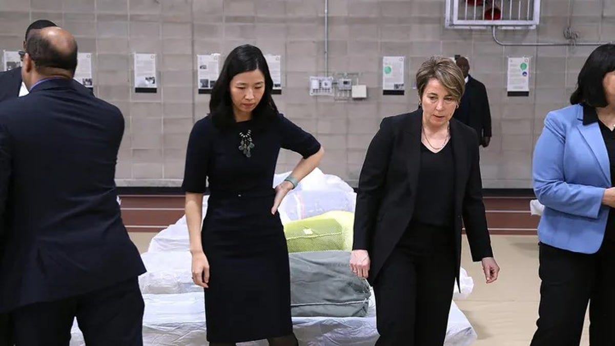 Boston Mayor Michelle Wu and Massachusetts Gov. Maura Healey