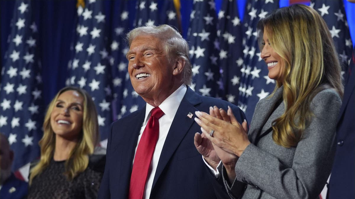 President-elect Trump smiles after his 2024 victory at Mar-a-Lago.