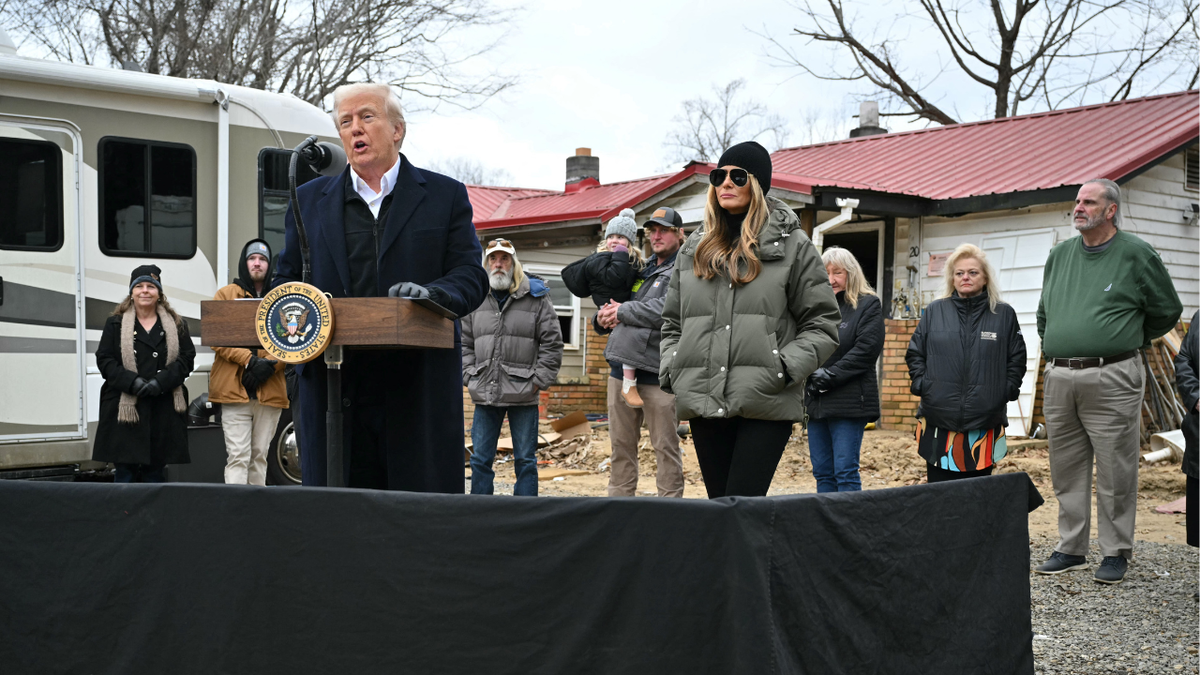 Trump and Melania in North Carolina