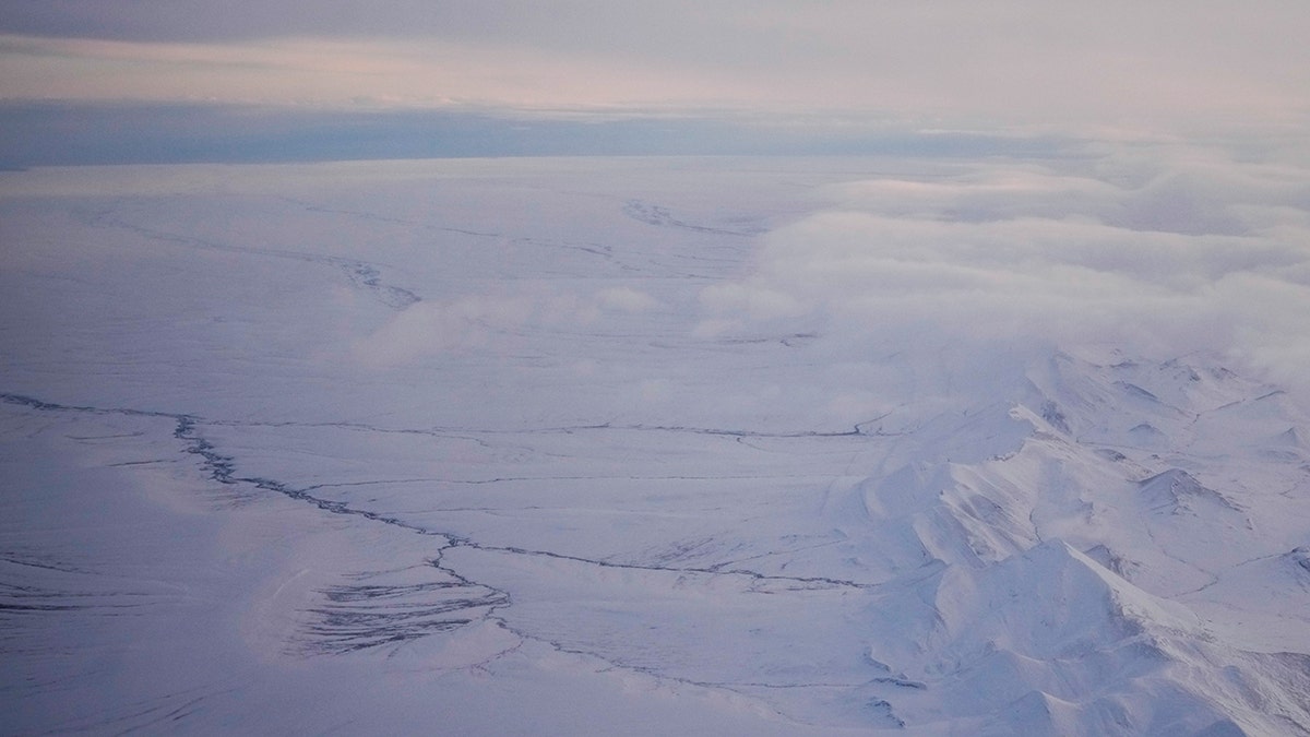 Alaska snow-covered plain