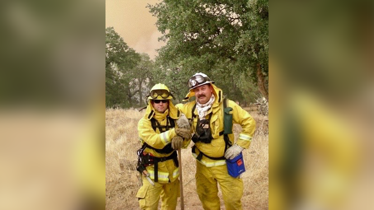 Fire captain Bryan Akers and his father