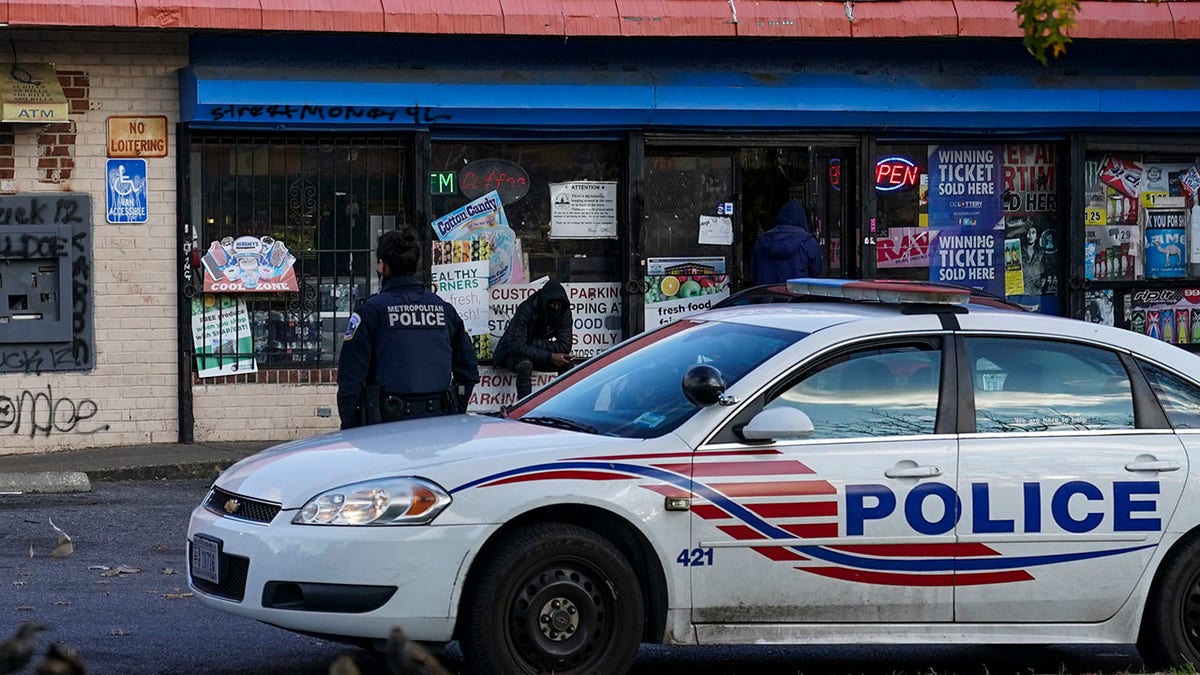 A Washington D.C., police vehicle