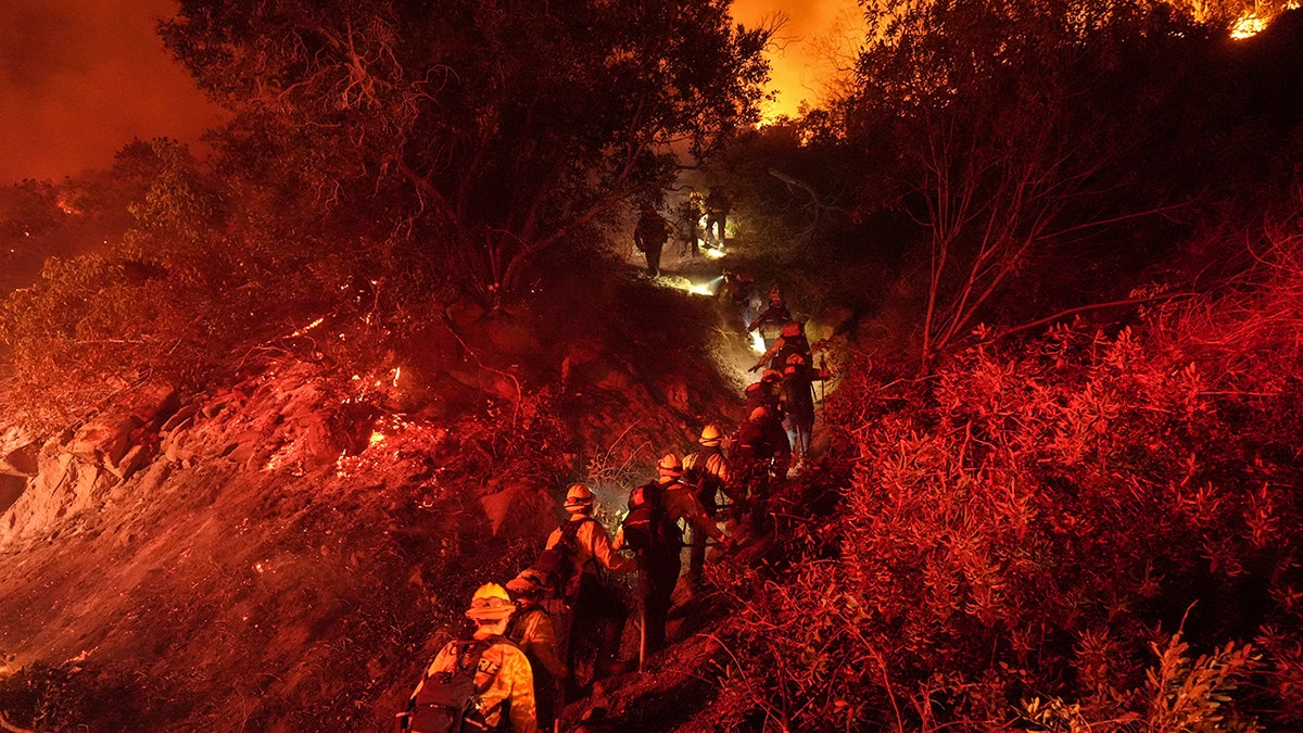 Firefighters battle Lilac Fire