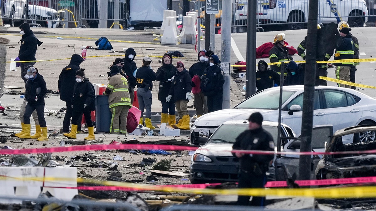 Philadelphia crash scene daytime look