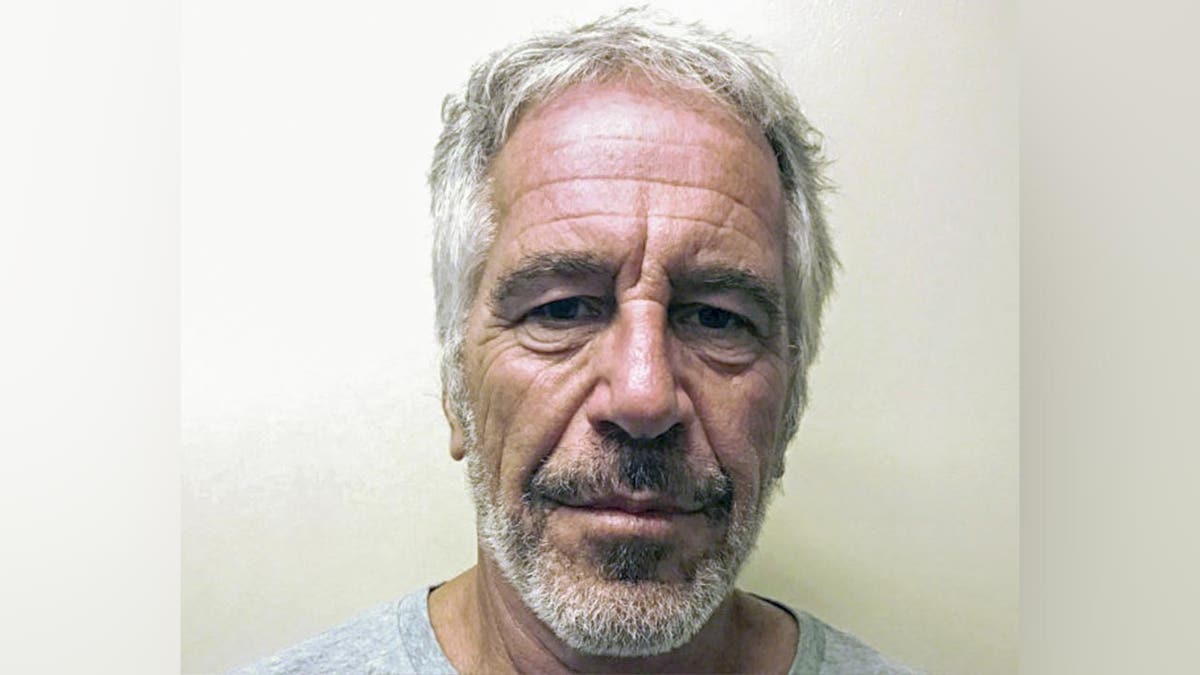 Mug shot of Jeffrey Epstein