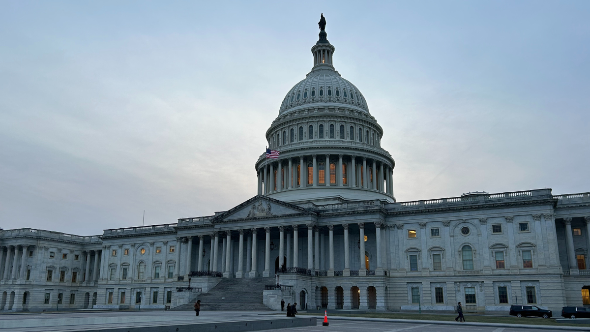 US Capitol Building at sunset on Jan. 30, 2025.