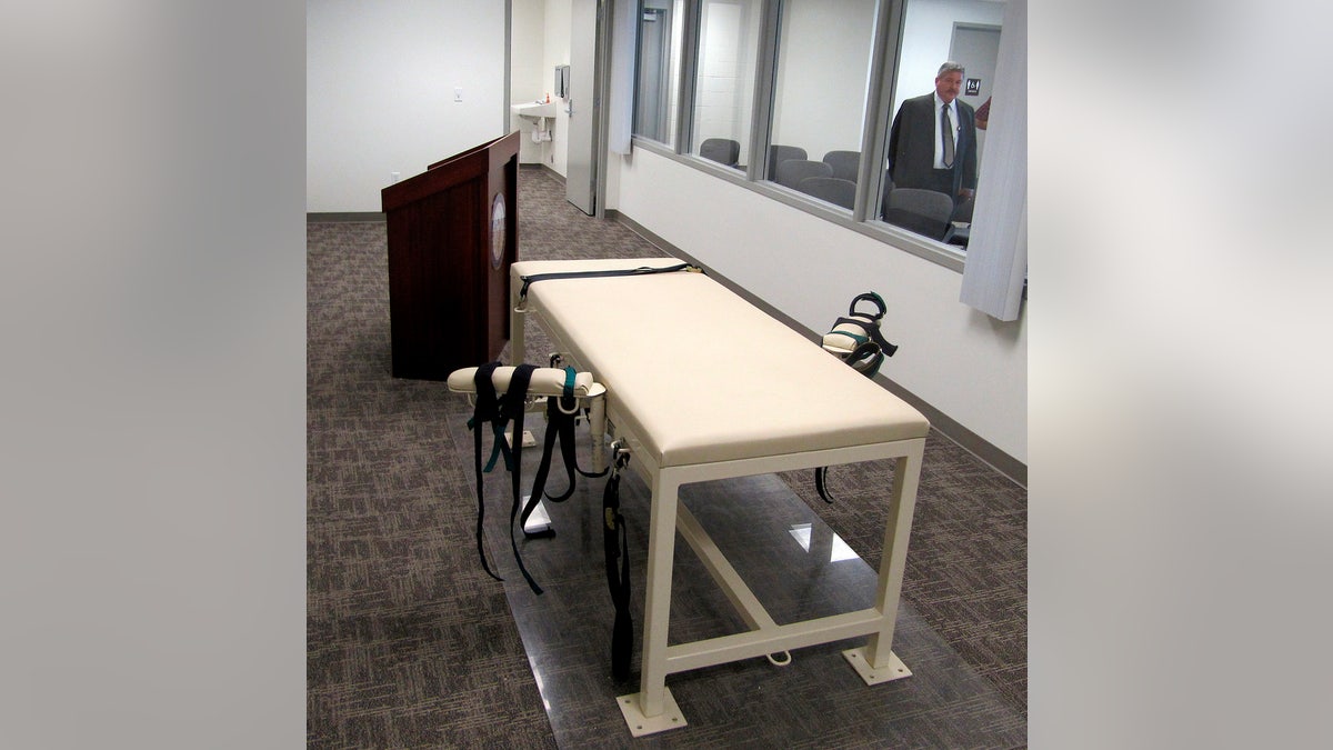 Empty table for lethal injections