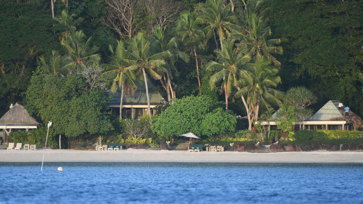 Waterfront cottages at the Turtle Island Resort