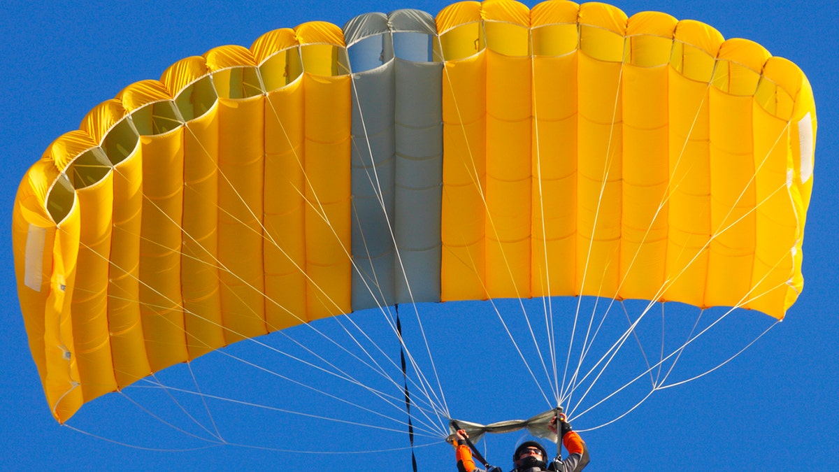 Skydiver in the air