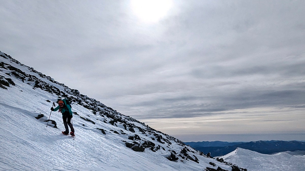 Beata LeLacheur climbing Westside trail