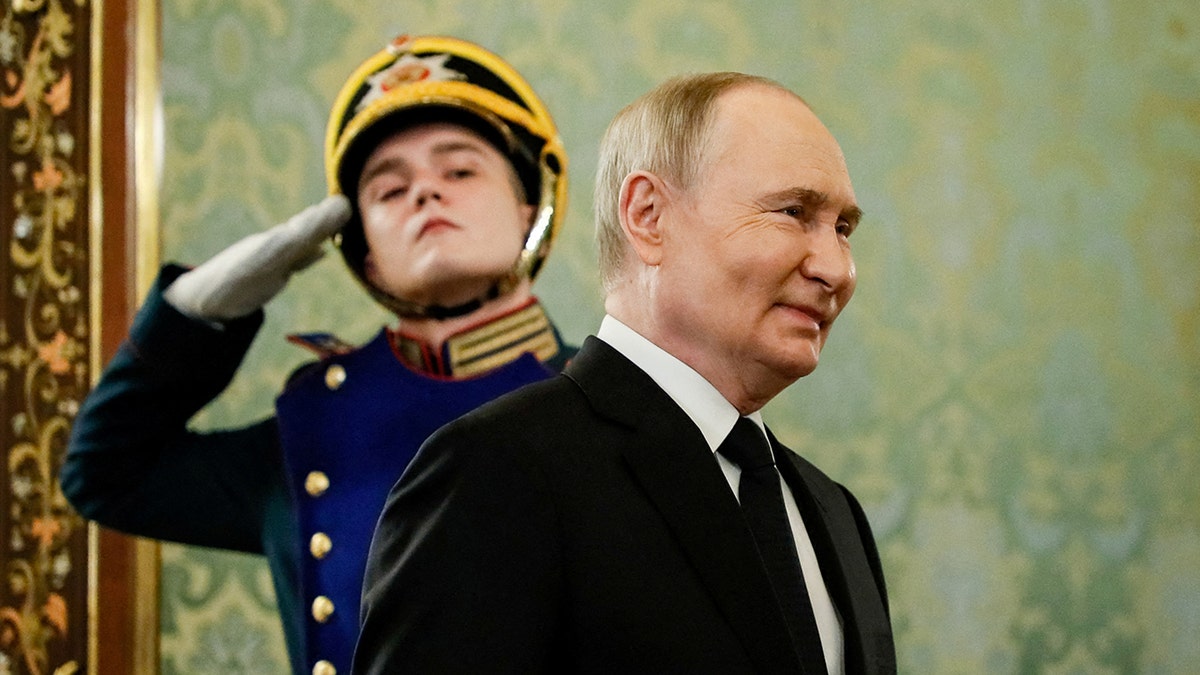 Russian President Vladimir Putin at the Kremlin in Moscow, Russia, May 23, 2024